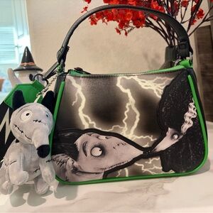 Loungefly Disney Frankenweenie Sparky & Persephone Glow in the Dark Crossbody